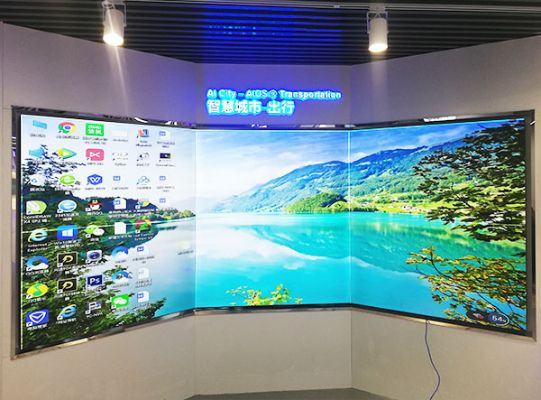 弧形無縫拼接屏該如何安裝？