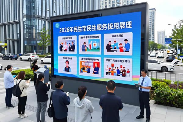 2026民生政策落地，LED顯示屏助力公共服務(wù)提質(zhì)增效