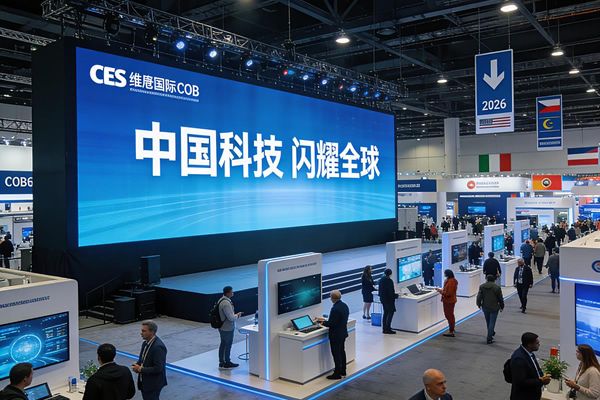 AI主導(dǎo)2026 CES展，維康COB顯示屏助力中企科技亮相